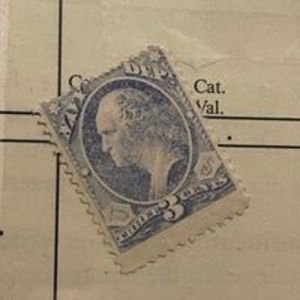 US Official Stamp Scott # O37a Ultramarine Dept of Navy unused doll blue o.g